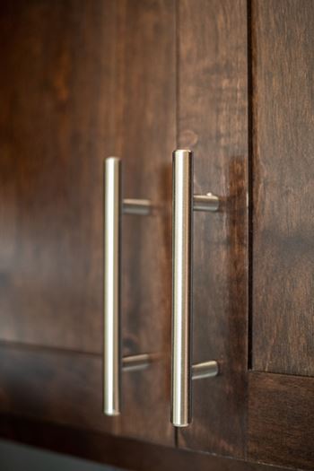 Modern kitchen cabinetry with designer finishes